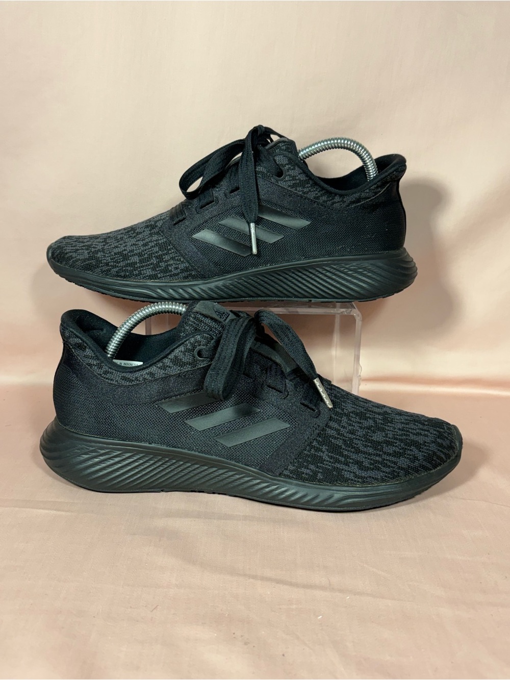 adidas Edge Lux 3 All Black Low Top Women's Athletic Shoes B96338  Size 9